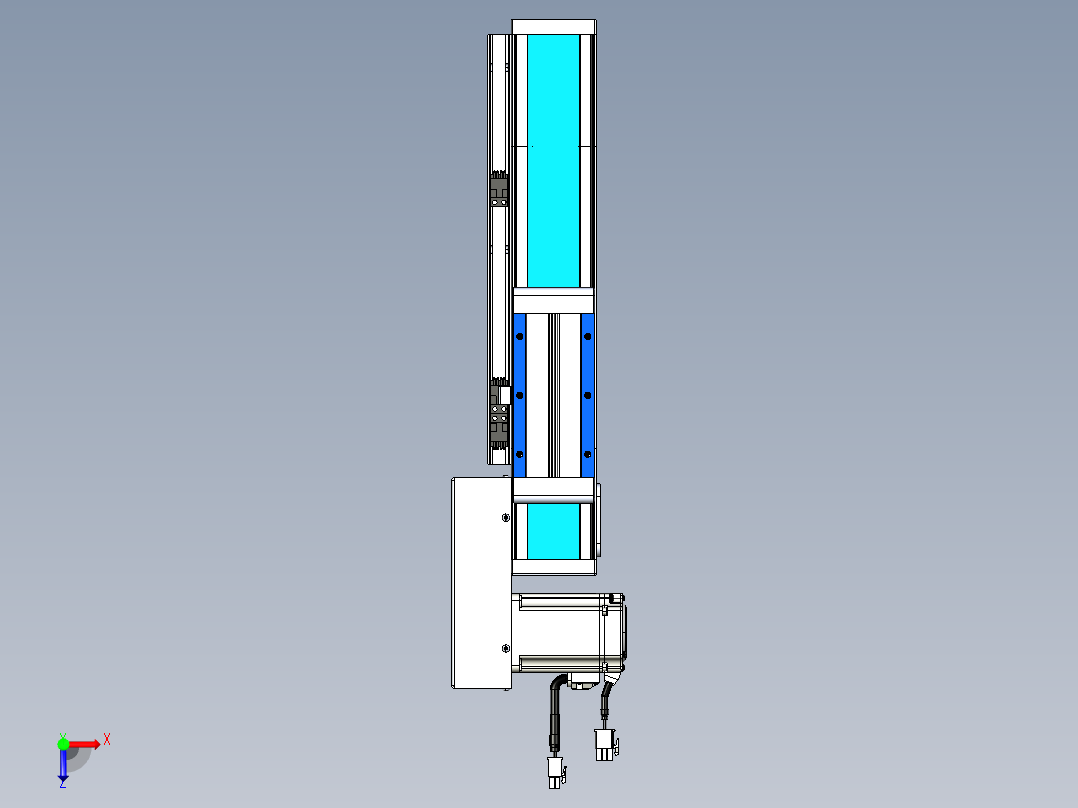 威洛博LB.GB同步带传动--欧规系列LB6A-L65-S150-BR俯视图