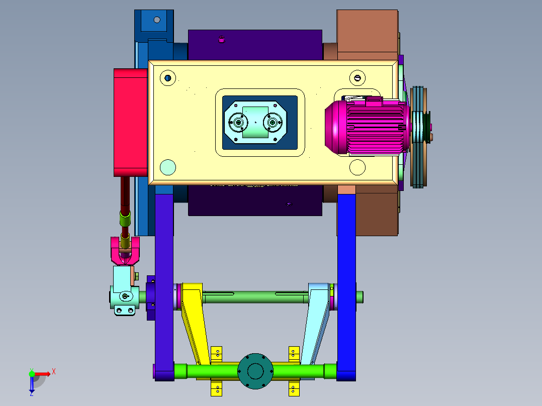 转盘连续式高效压砖机俯视图