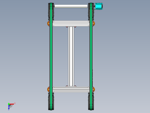 LE-XC4080-齿形同步线右直连驱动俯视缩略图
