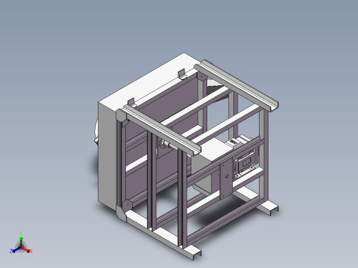 电动推磨正等轴测缩略图