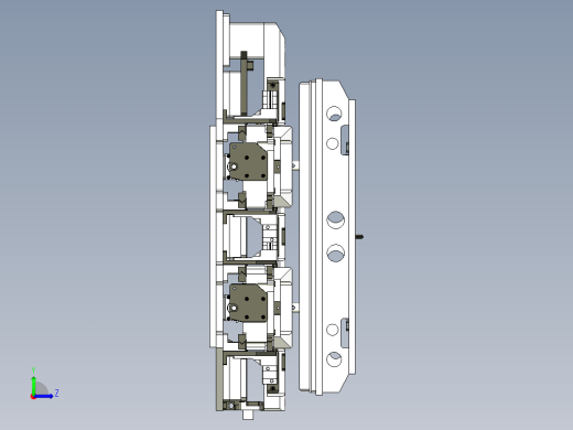 栈板封条自动化焊接模具左视缩略图