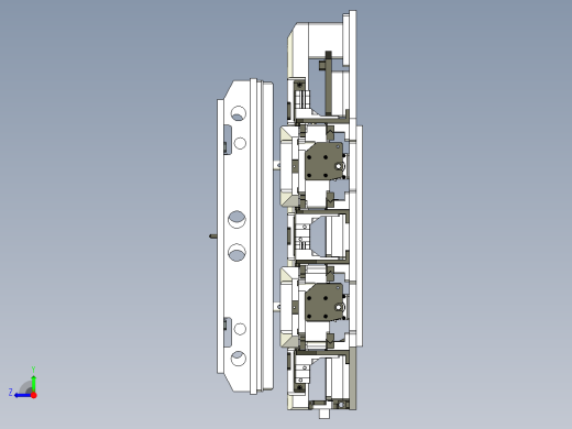 栈板封条自动化焊接模具右视缩略图