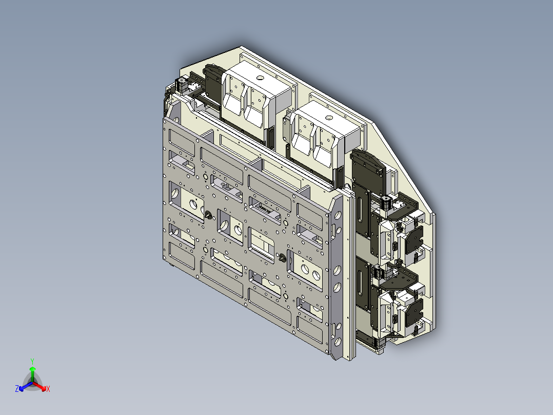 栈板封条自动化焊接模具正等轴测图