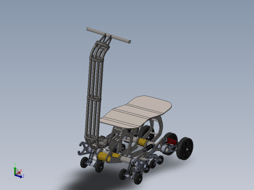 全地形履带越滑板车结构