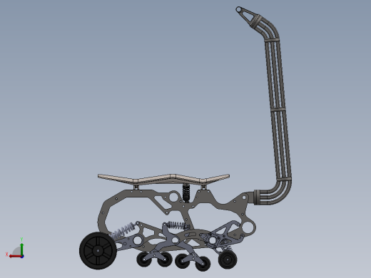 全地形履带越滑板车结构后视缩略图