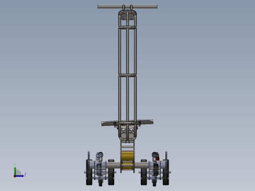 全地形履带越滑板车结构左视缩略图