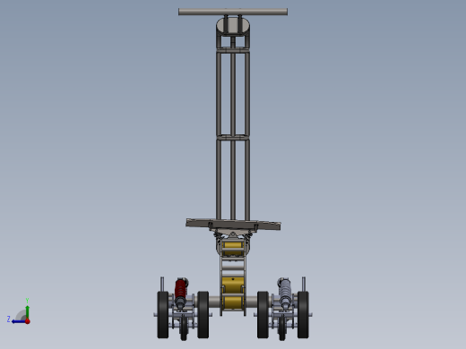 全地形履带越滑板车结构右视缩略图