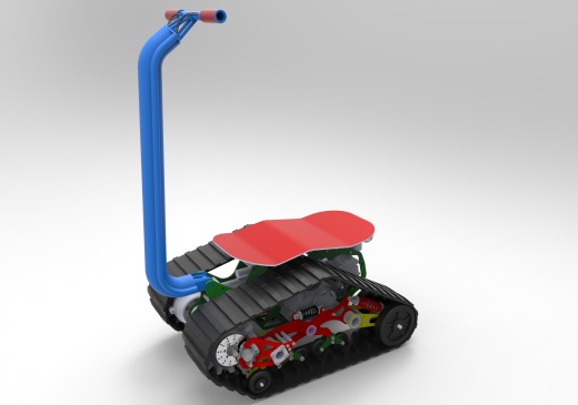 全地形履带越滑板车结构缩略图