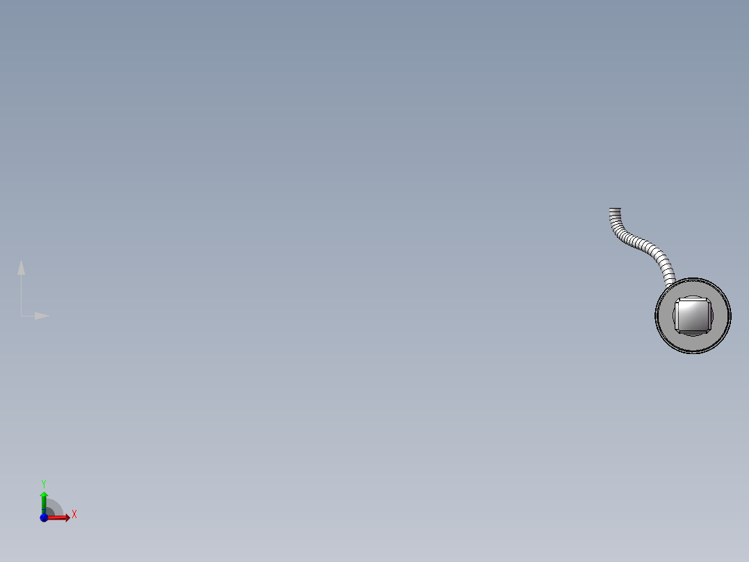 某款电动尾门撑杆结构图前视图