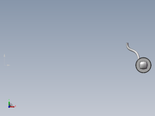 某款电动尾门撑杆结构图前视缩略图