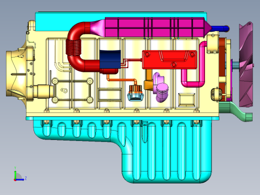 船舶和发电机组用柴油机左视缩略图