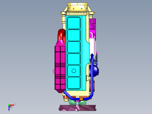 船舶和发电机组用柴油机俯视缩略图