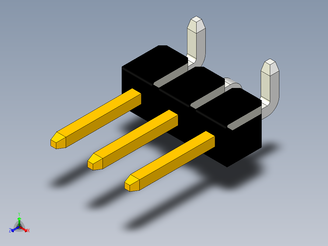 引脚接头-引脚接头-接头-连接器SMD间距2.54毫米，用于回流焊的印刷电路板上