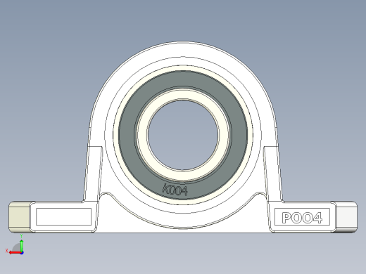 KP004立式轴承20mm自调心立式法兰轴承供后视缩略图