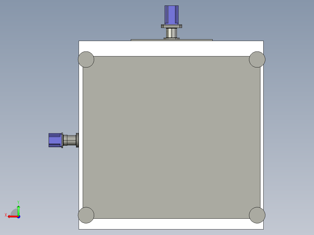 简易型教学数控铣床的设计【三维PROE】后视图