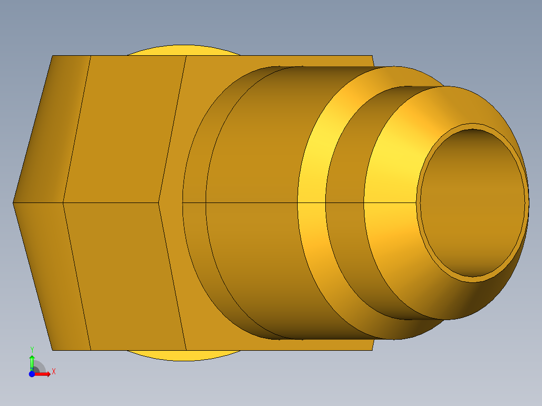 扩口式工业通用硬管接头45Deg Elbow 159F-8-8前视图