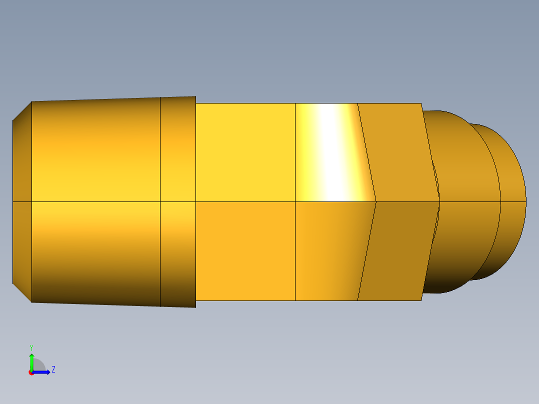 扩口式工业通用硬管接头45Deg Elbow 159F-8-8左视图