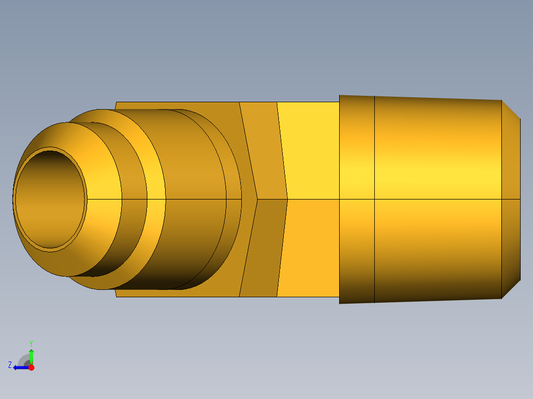 扩口式工业通用硬管接头45Deg Elbow 159F-8-8右视图