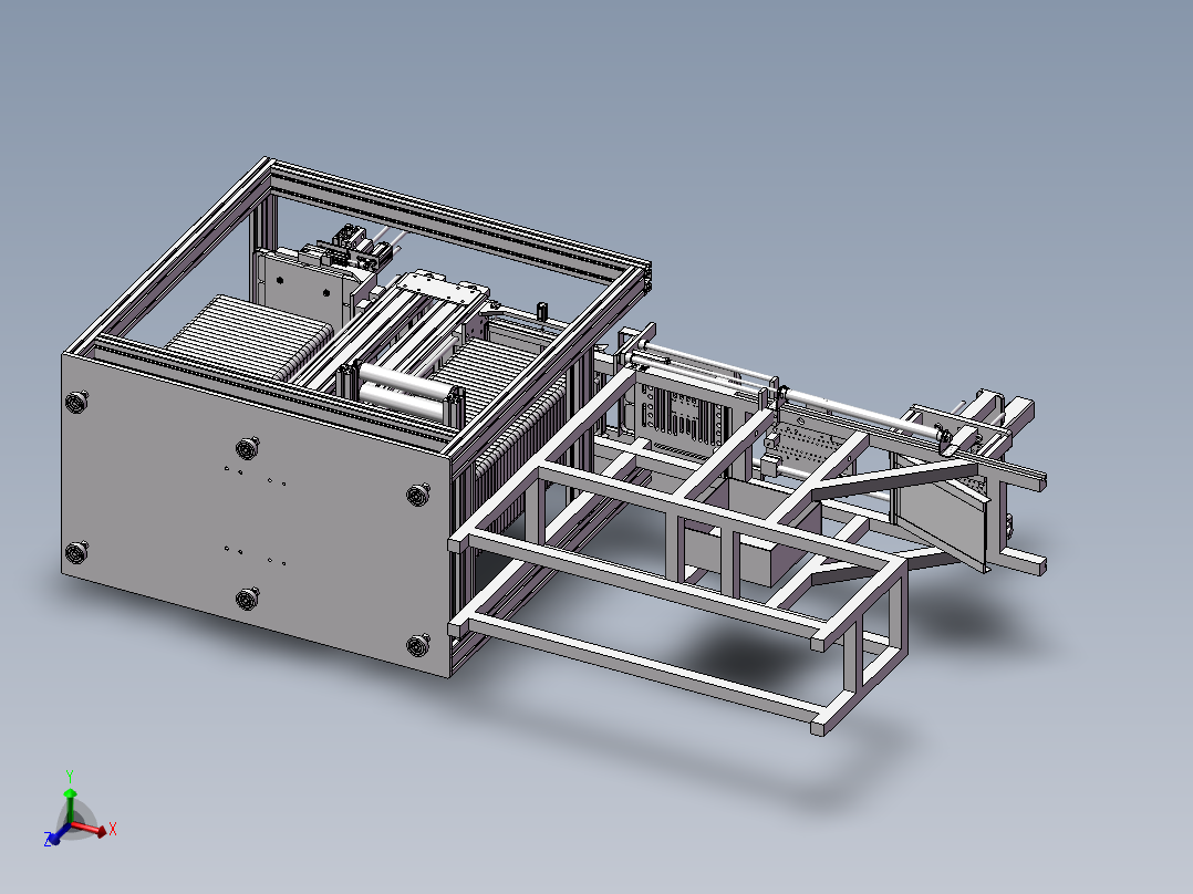 手机外壳自动化生产加工设备3D模型
