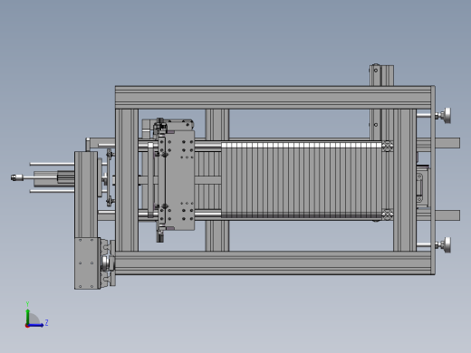 手机外壳自动化生产加工设备3D模型左视缩略图