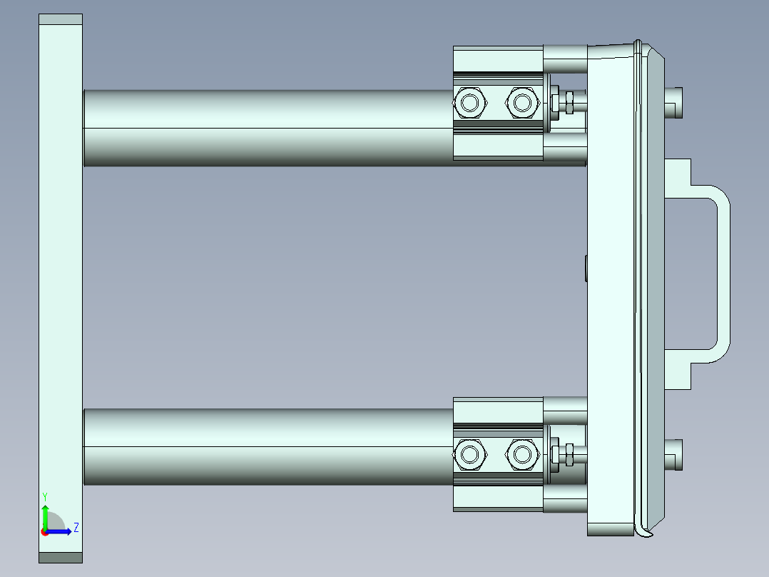 UX301-A-笔记本CNC工装夹具三维模型CNC7-8-28左视图