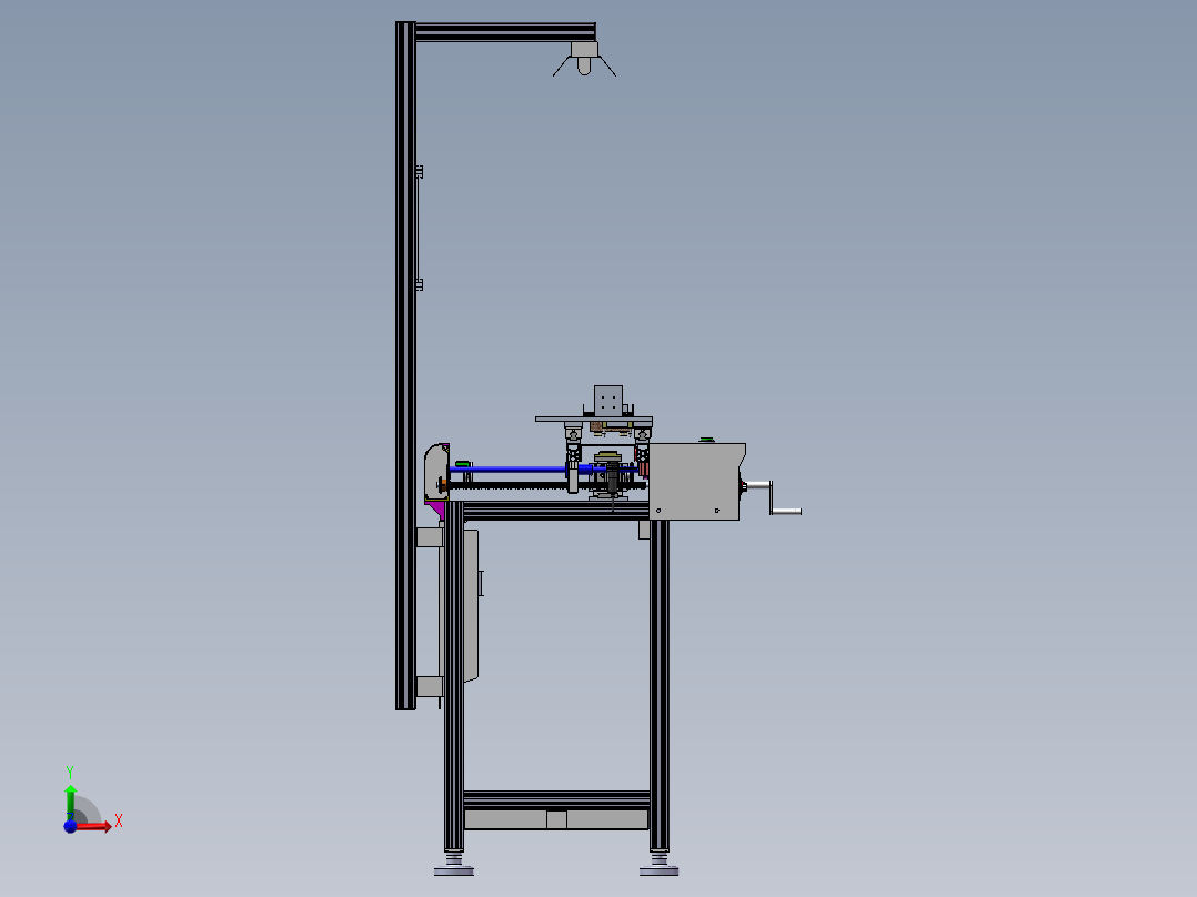 自动化PCB烧录机构sw18可编辑前视图