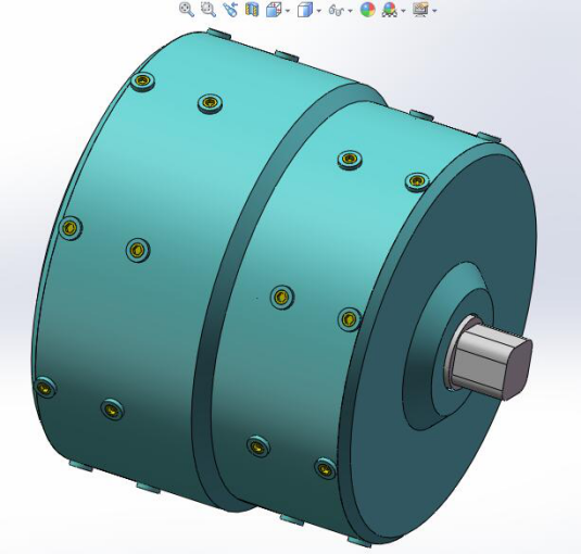 二级行星齿轮减速器（sw12可编辑+cad+仿真视频）