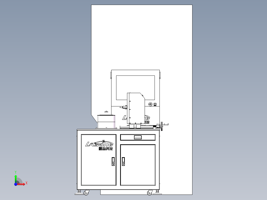动平衡机及打标机前视图