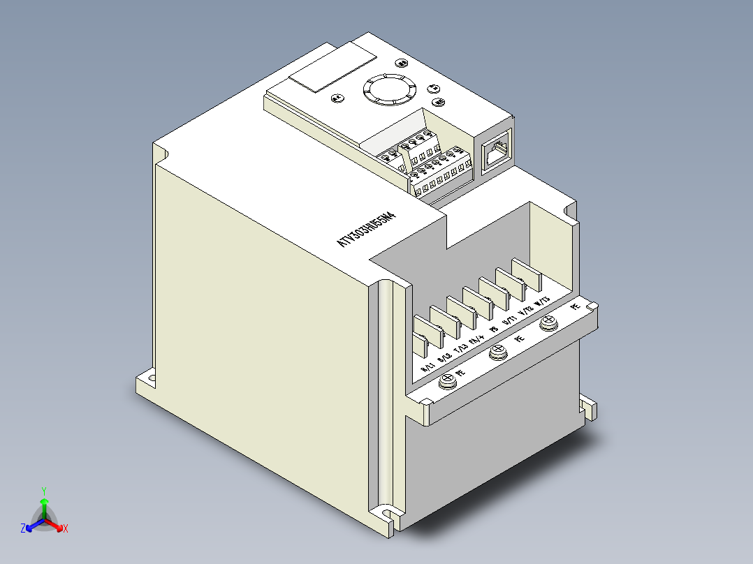 施耐德电气 ATV303HU55N4正等轴测图