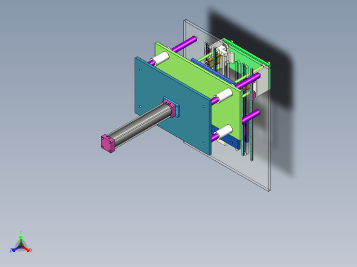 双工位交替压装平台正等轴测缩略图