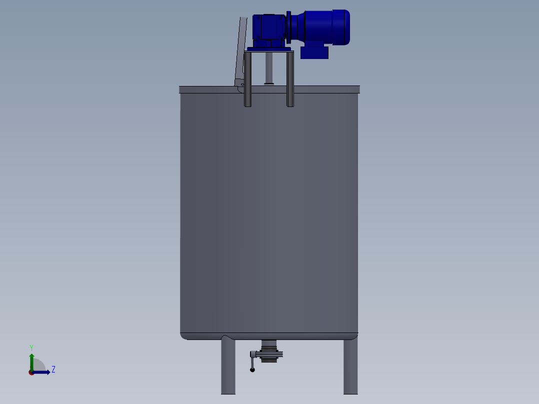 压力容积、过滤沙漏器（罐）左视图