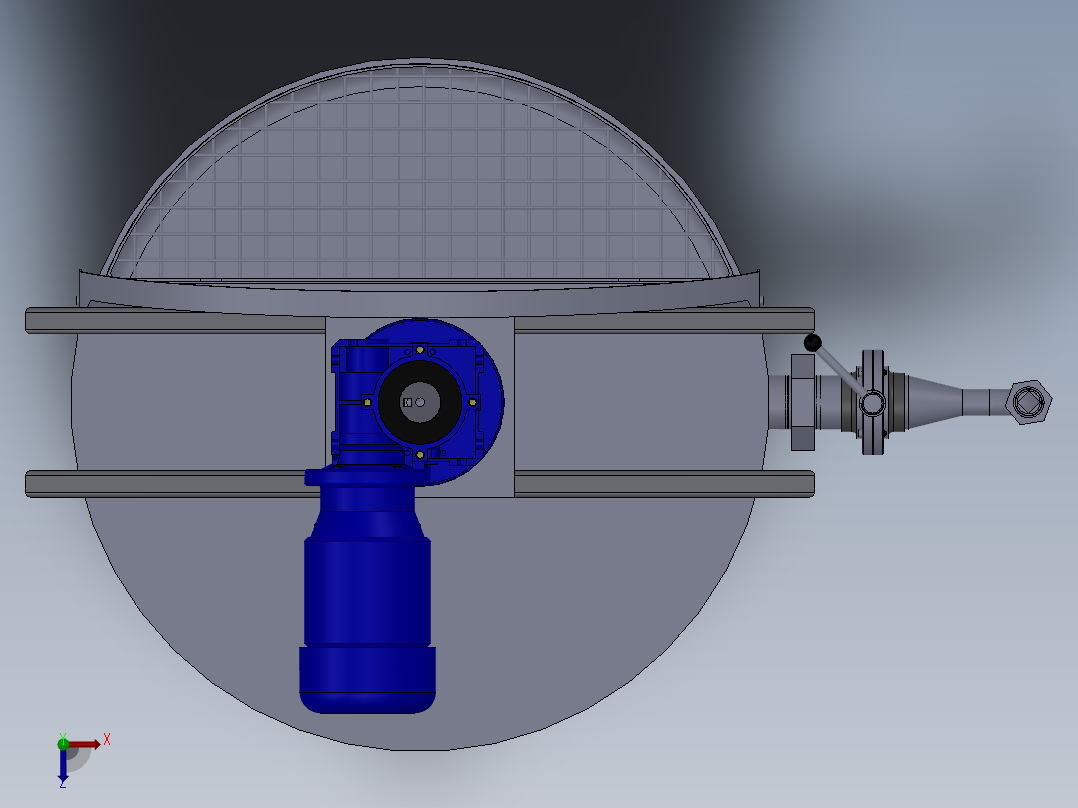 压力容积、过滤沙漏器（罐）俯视图