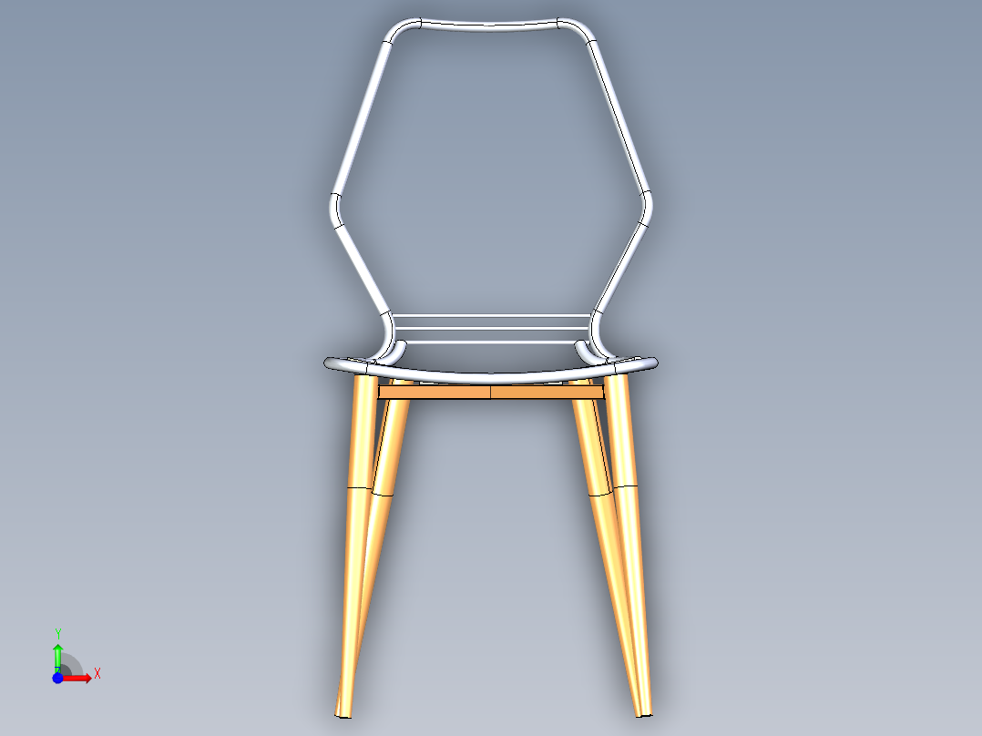 椅子、凳子(6)前视图