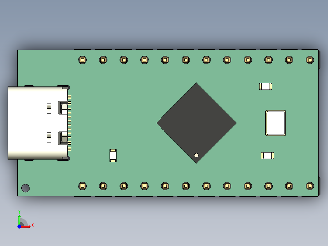 A0003237-Arduino Pro Micro V3 (Leonardo)电路板前视图