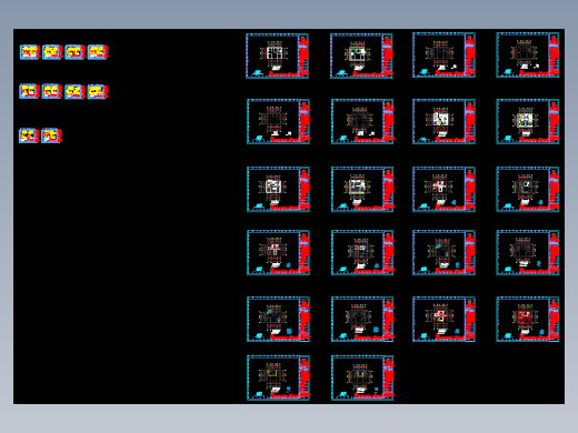 现代简约风格家居设计含CAD图