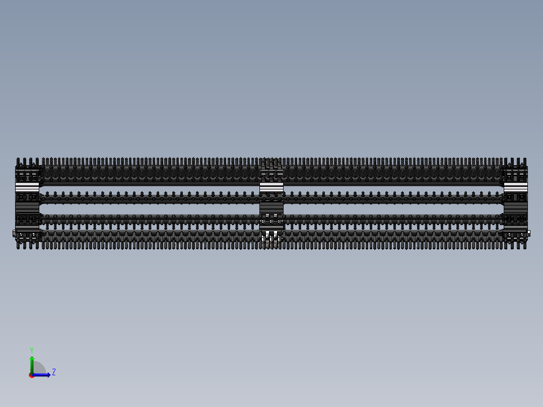 马铃薯联合收获机除杂装置输送带MF200左视图