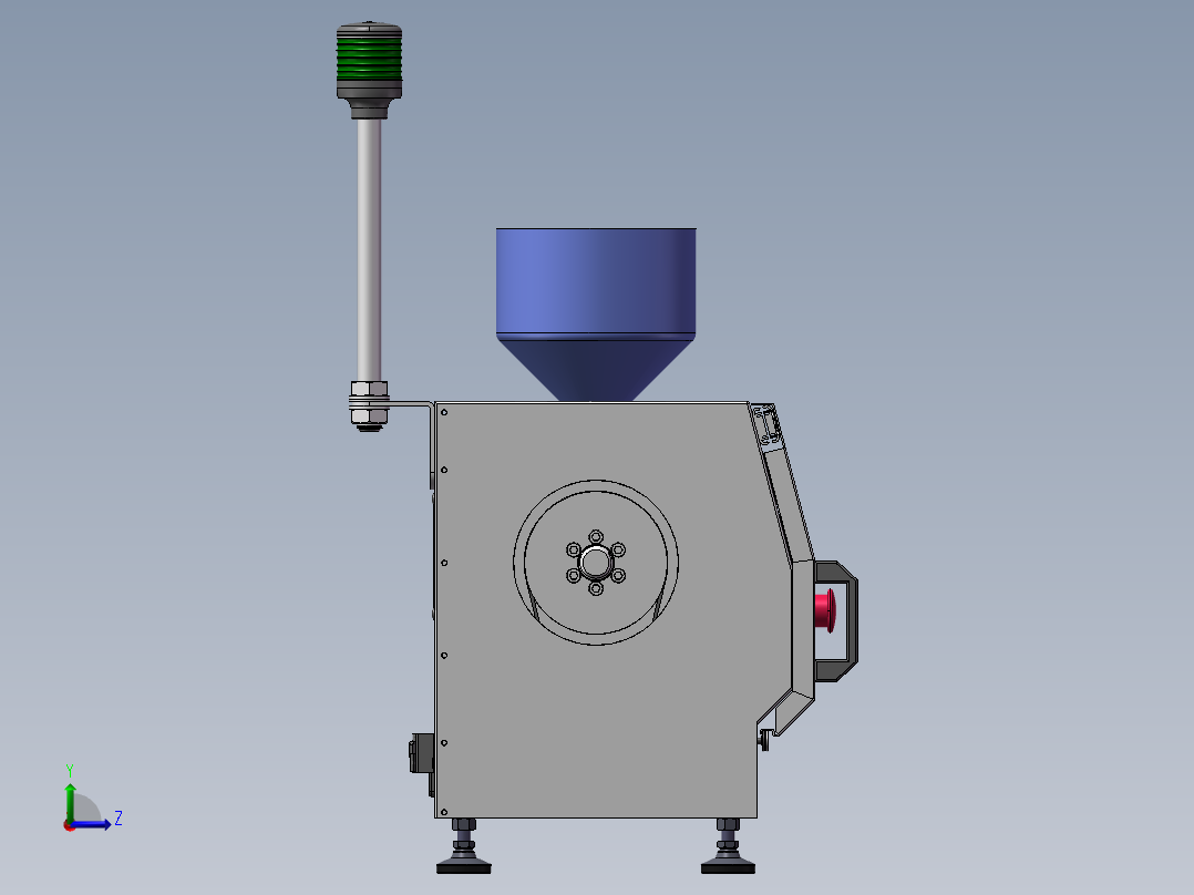 X2717 小型桌面注塑机 带BOM表左视图