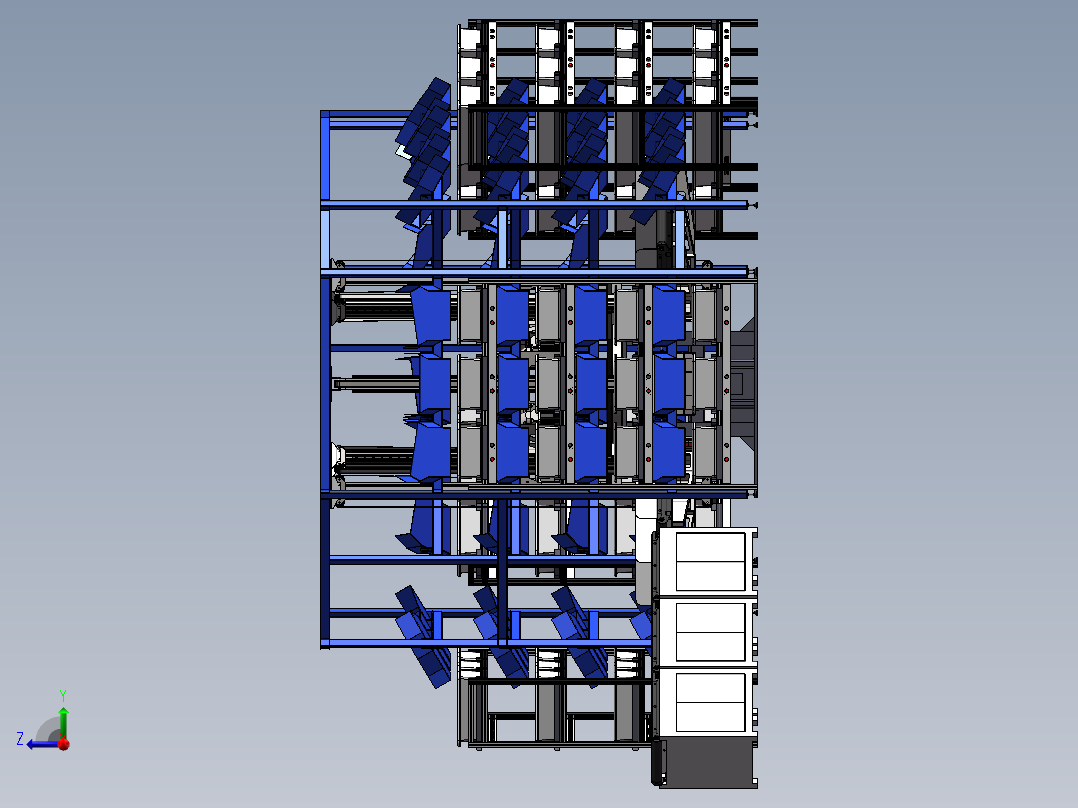 圆型多层旋转多功能设备  sw19右视图