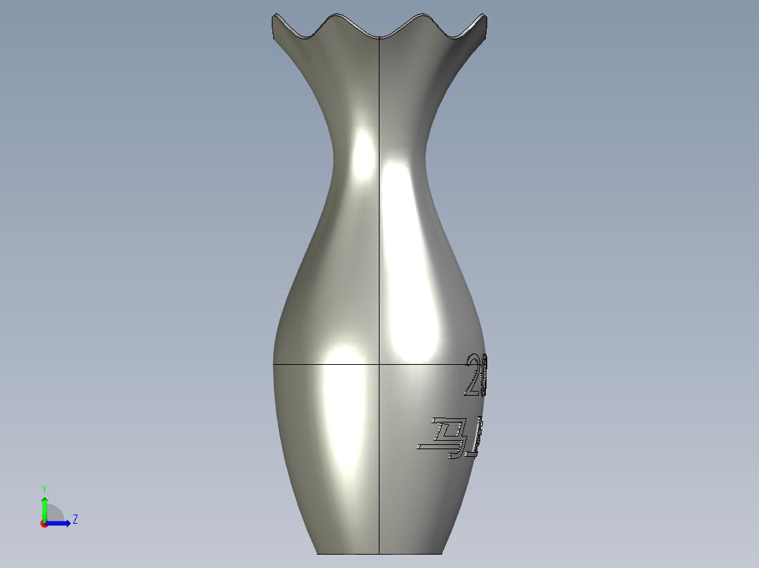 2026年马上有钱艺术花瓶左视图