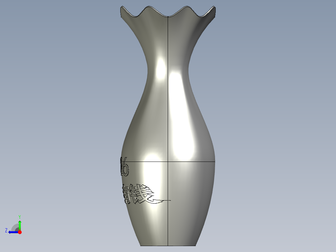 2026年马上有钱艺术花瓶右视图