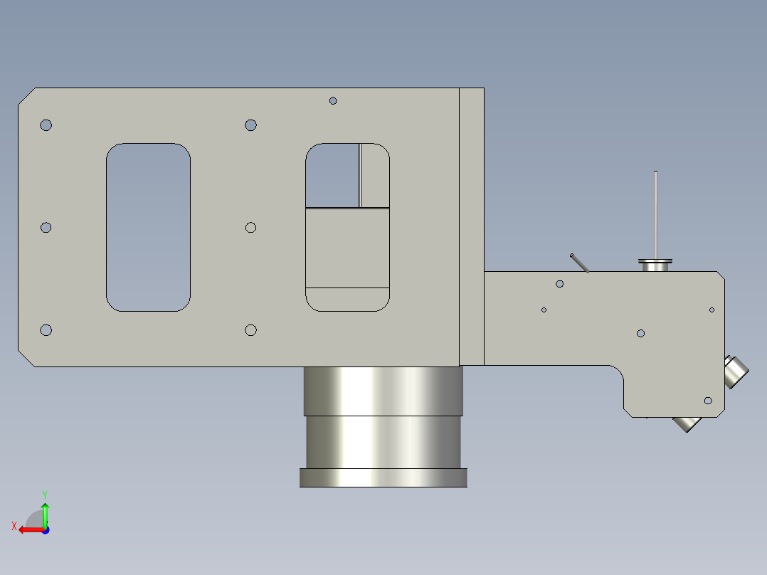 LM23102-04-00A切割头装配体后视图