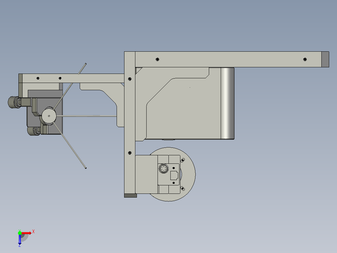 LM23102-04-00A切割头装配体俯视图