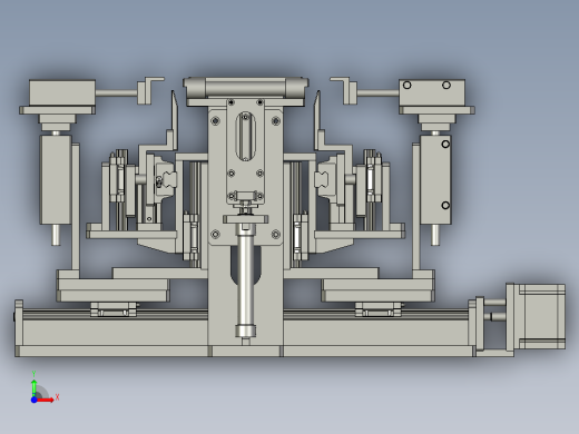 折叠纸盒结构图前视缩略图