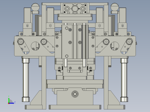 折叠纸盒结构图左视缩略图