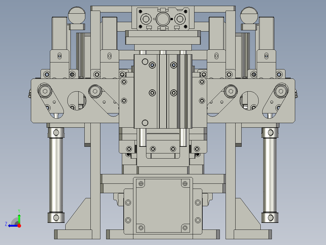 折叠纸盒结构图右视图