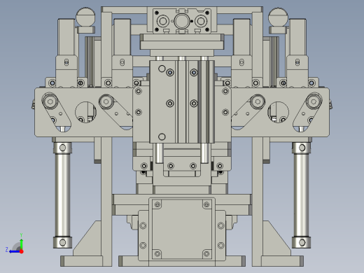 折叠纸盒结构图右视缩略图