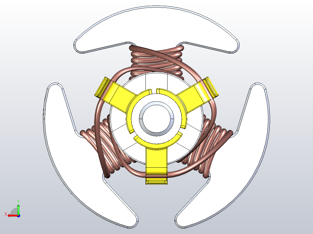 转子是电动机、发电机或交流发电机中电磁系统的运动部件后视图