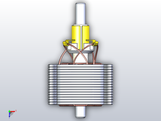 转子是电动机、发电机或交流发电机中电磁系统的运动部件俯视缩略图