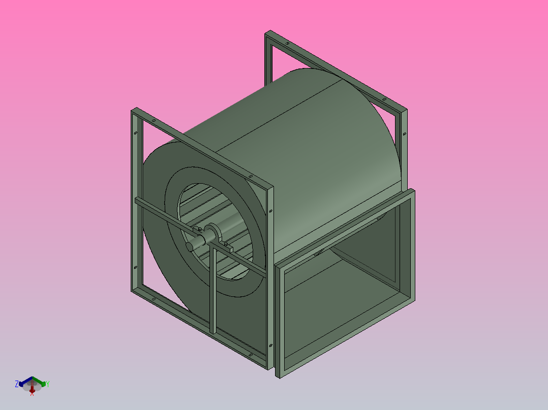 DKF6.3B-0°离心通风机[DKF6.3B-0°]主视图