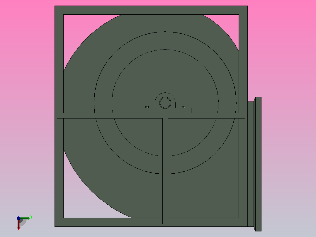 DKF6.3B-0°离心通风机[DKF6.3B-0°]前视图